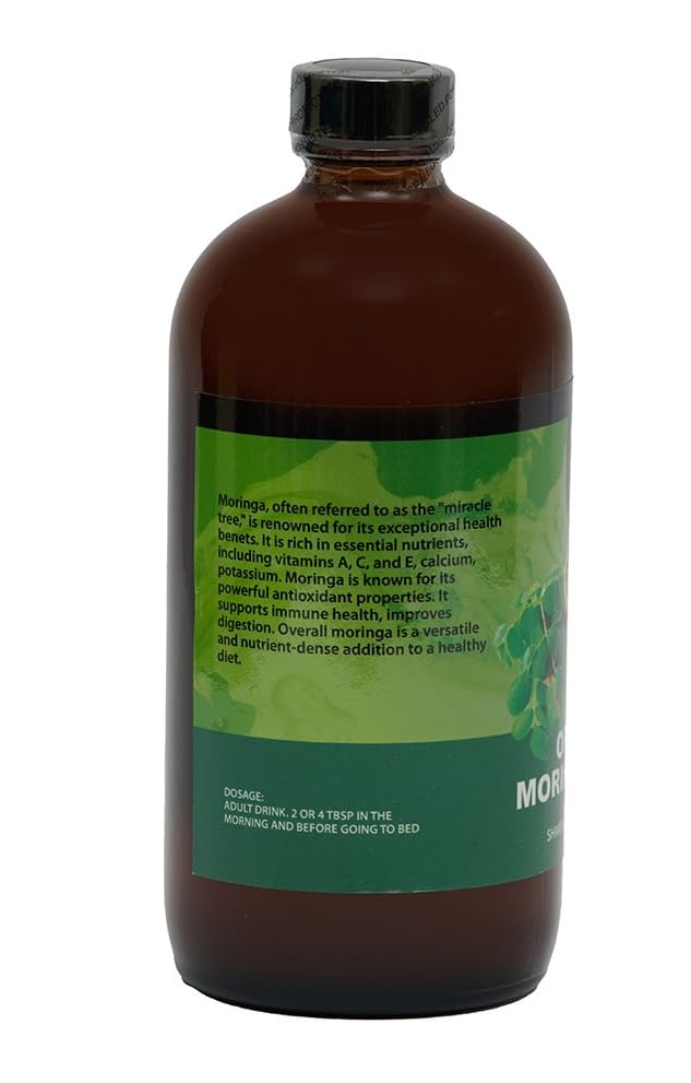 Jungle Juice Health Organic Moringa Bitters Liquid 16 fl oz. Bottle
