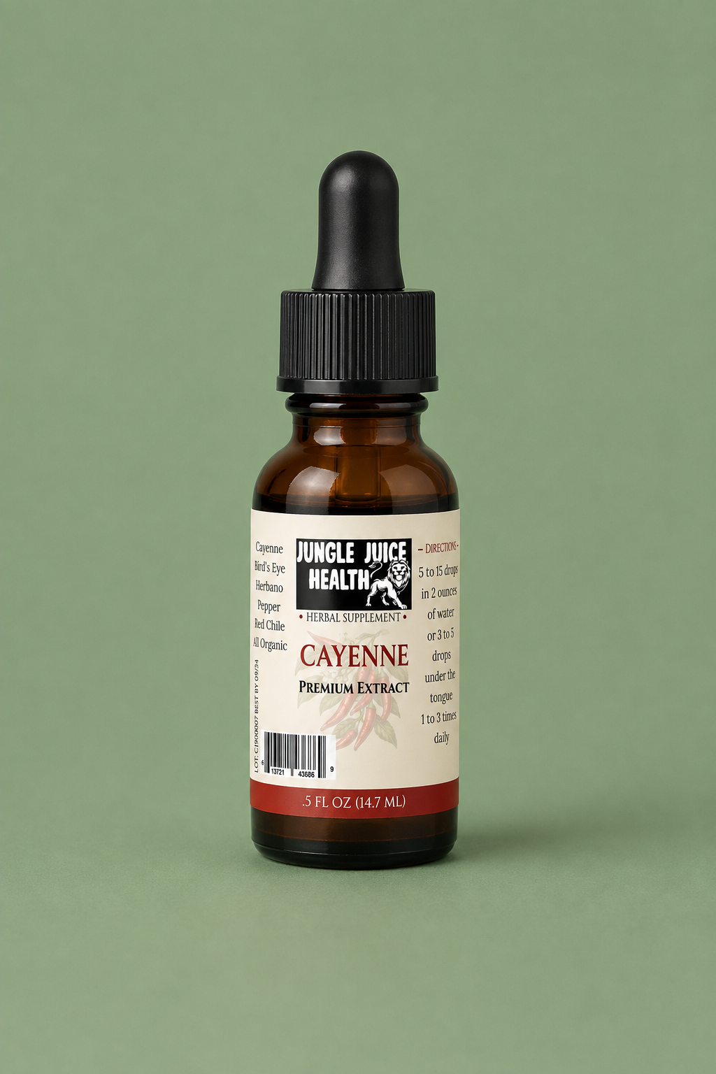 Jungle Juice Health Cayenne Tincture .5oz
