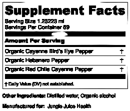 Jungle Juice Health's Cayenne Tincture 2 oz
